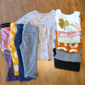 Lot of 10 girl shirt and pants